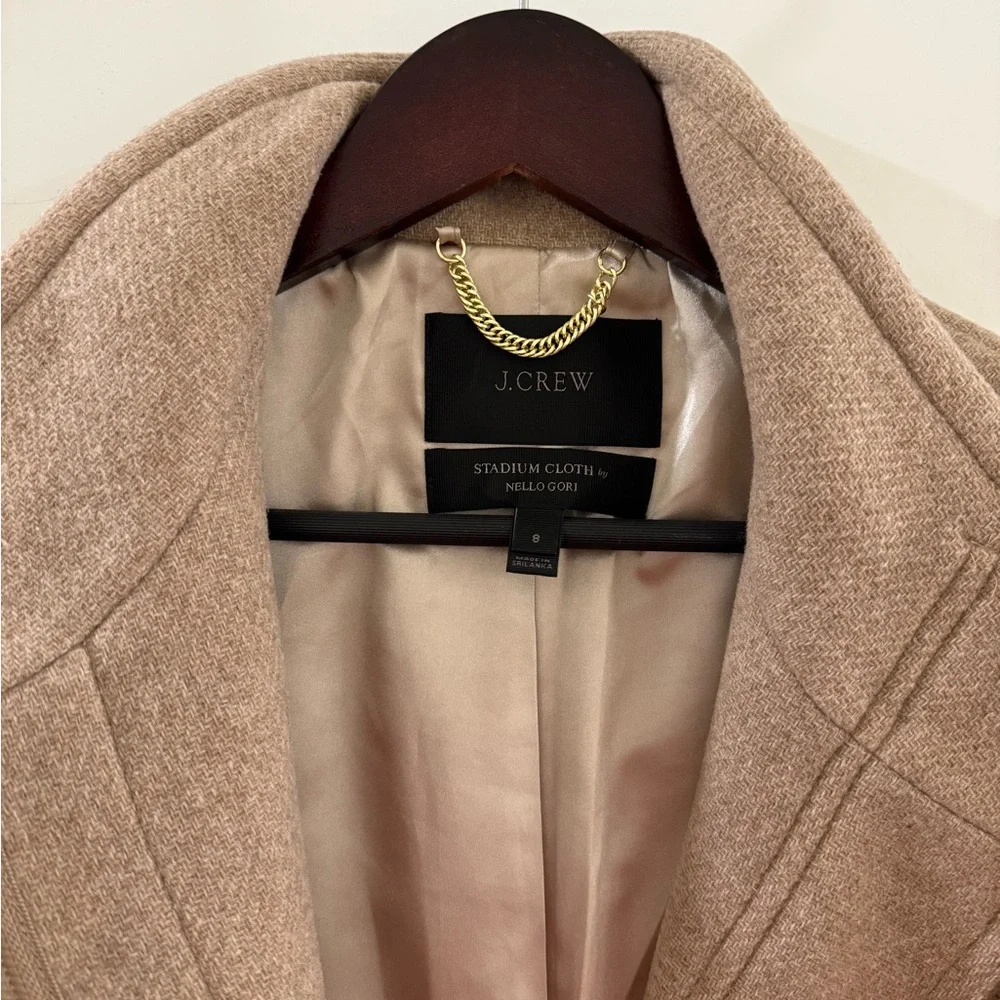 J. Crew Camel Wool Blend Coat - Picture 3 of 4